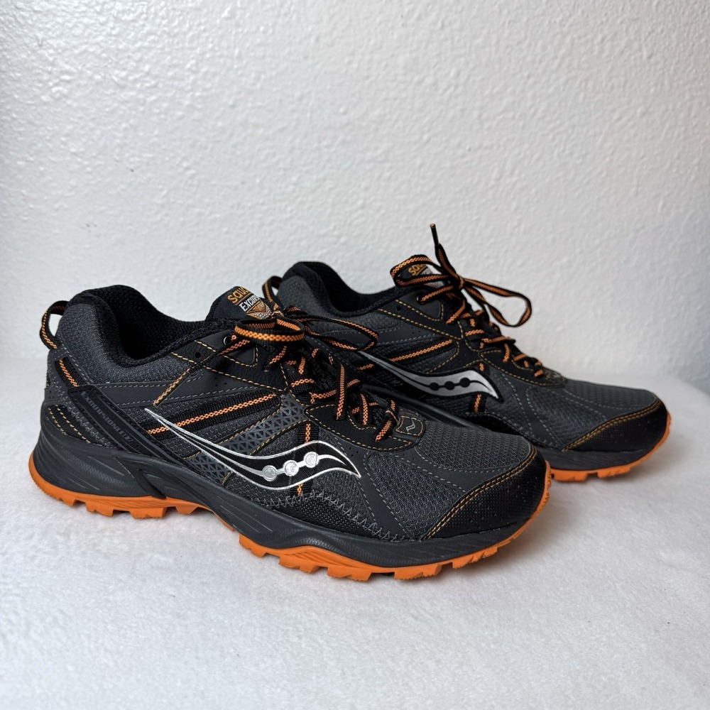 Saucony Excursion TR 7 Mens Size 8 Running Shoes Orange Gray Hiking Sneakers